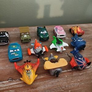 Set Of 12 Disney Micro Drifters - Pixar Cars And Planes